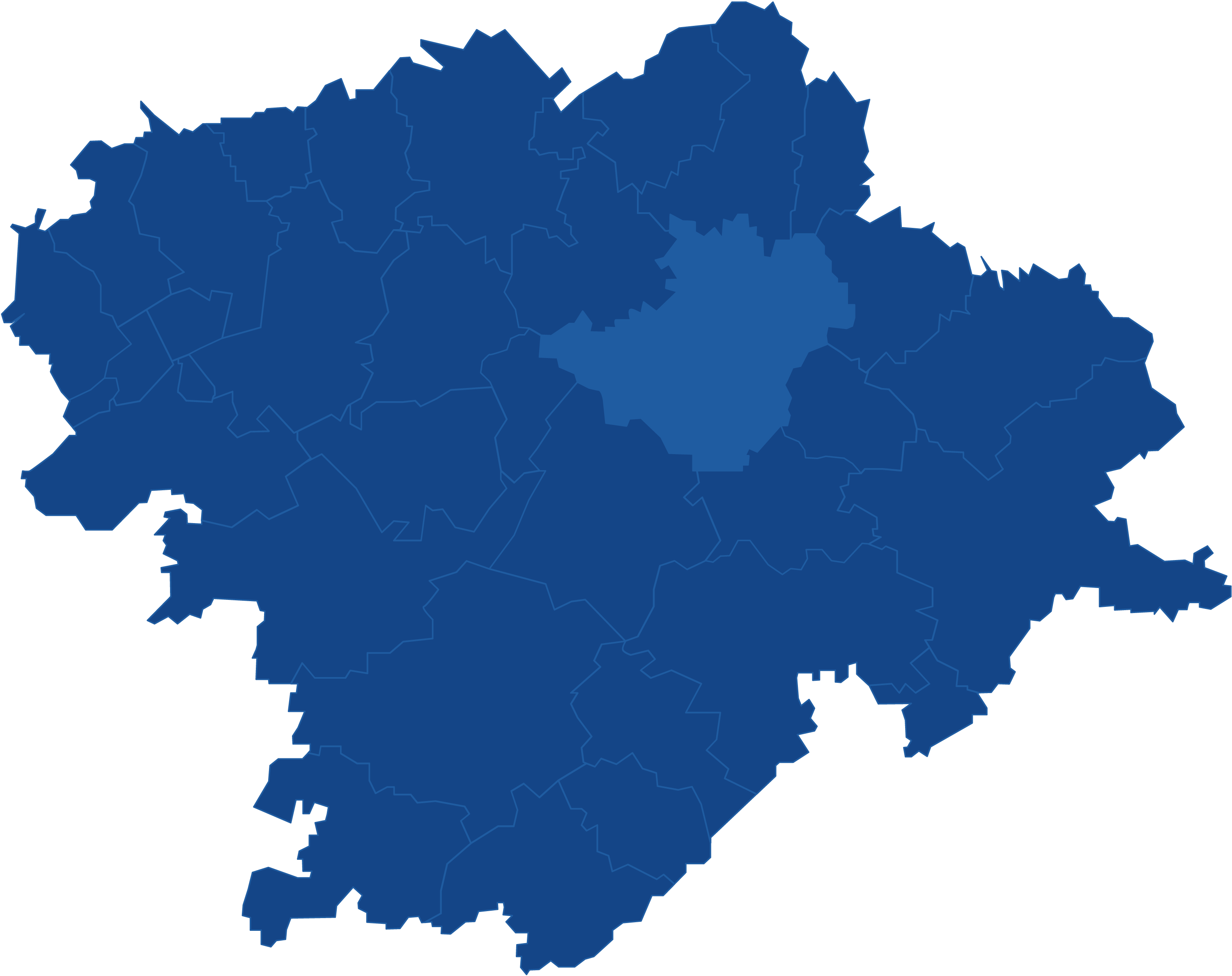 Karte Landkreis Hof