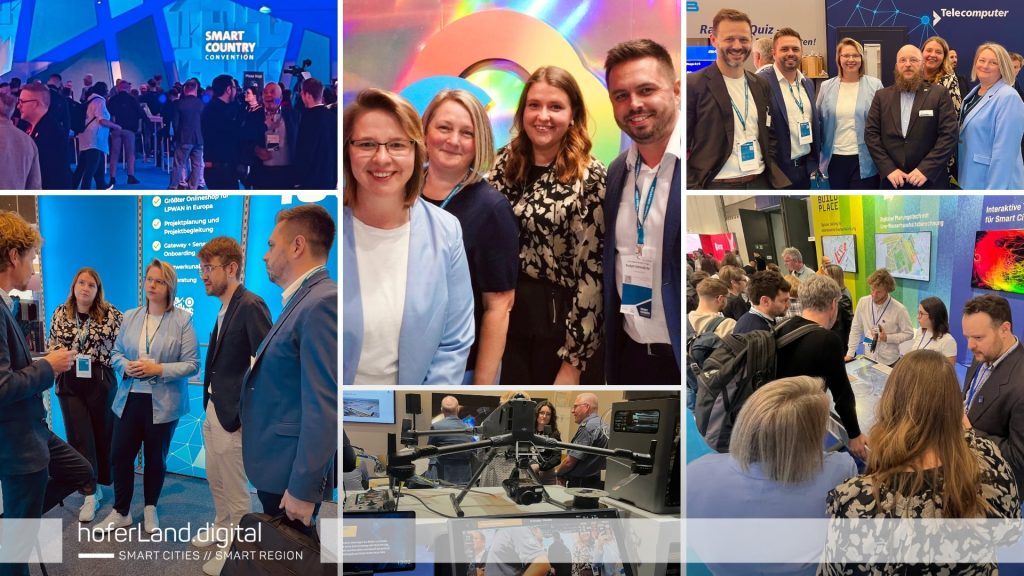 Ein Teil unseres Projektteams auf der Smart Country Convention in Berlin.